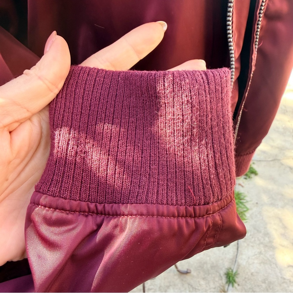 Members Only Burgundy Bomber Jacket - Picture 3 of 16
